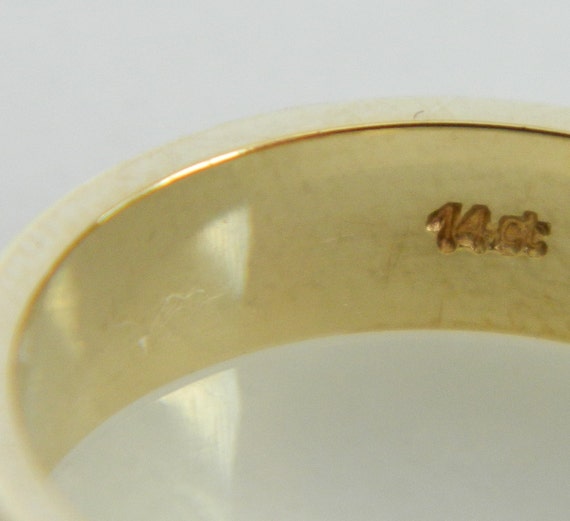 Vintage 14K Gold Wedding Band - image 2