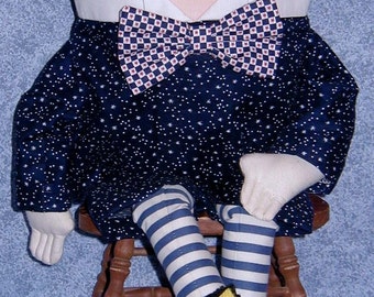 Instant download Humpty Dumpty cloth doll pattern, an original design
