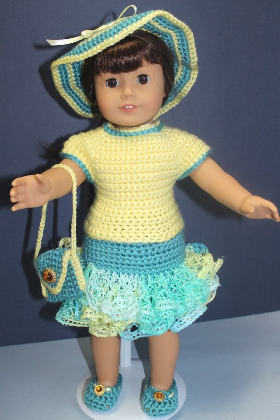 A Complete Hand-crocheted Springtime Easter Outfit for an 18 - Etsy