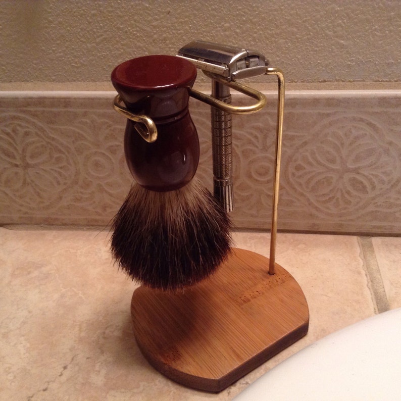 Handmade Stand for a Safety Razor and Shaving Brush Etsy