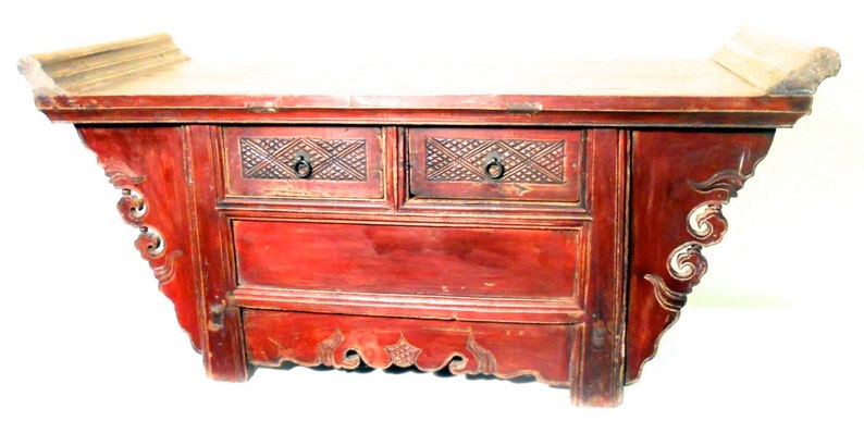 Antique Chinese Altar Cabinet 5195, Phoebe Nanmu Wood, Circa early of 19th century image 1