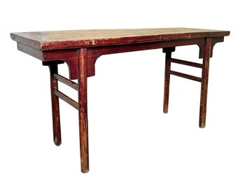 Antique Chinese Ming Painting Table (3617), Cypress/Elm Wood, Circa 1800-1849