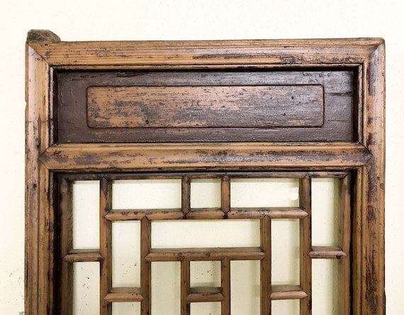 最低価格の Antique Chinese Screen Panels (3531)(temple Door 建具