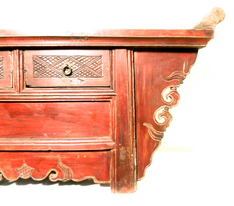 Antique Chinese Altar Cabinet 5195, Phoebe Nanmu Wood, Circa early of 19th century image 2