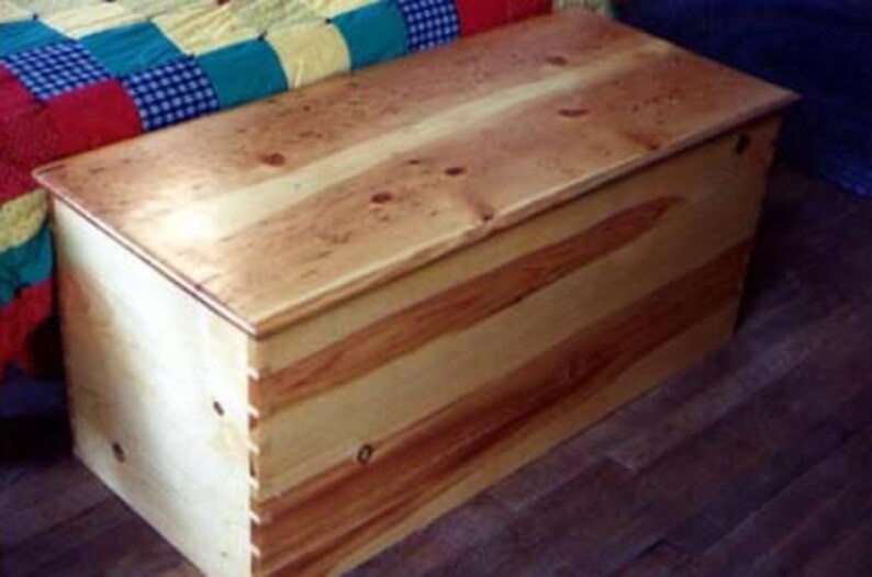 Handmade Blanket Chest With Handcut Dovetails Wood Custom Etsy