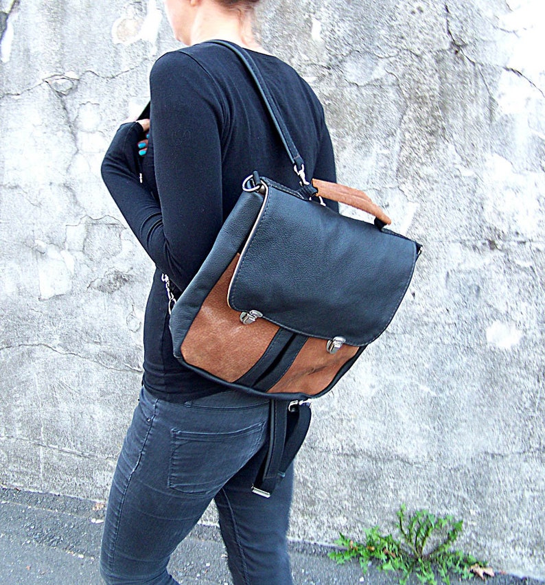 PRL Satchel/ Backpack black-brown Bild 1