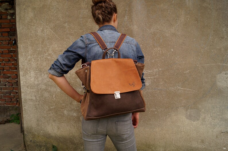 oh Louise Satchel/ Backpack brown image 2