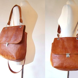 Catherine the Great caramel leather bag image 1