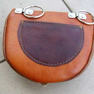 WAIST leather BAG shaseds of light brown fanny pack image 2