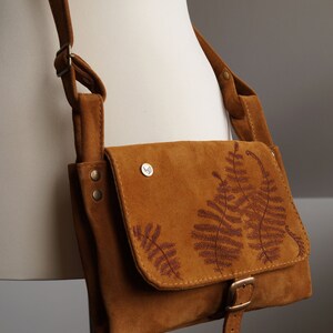 BARONESSA leather bag  orange suede WILD FERNS