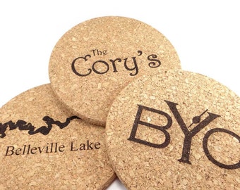 Personalized Cork, Hot Pad, Pot Holder, Trivet