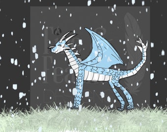 Winter - Original Fan Art - Wings of Fire - WoF - Digital Download