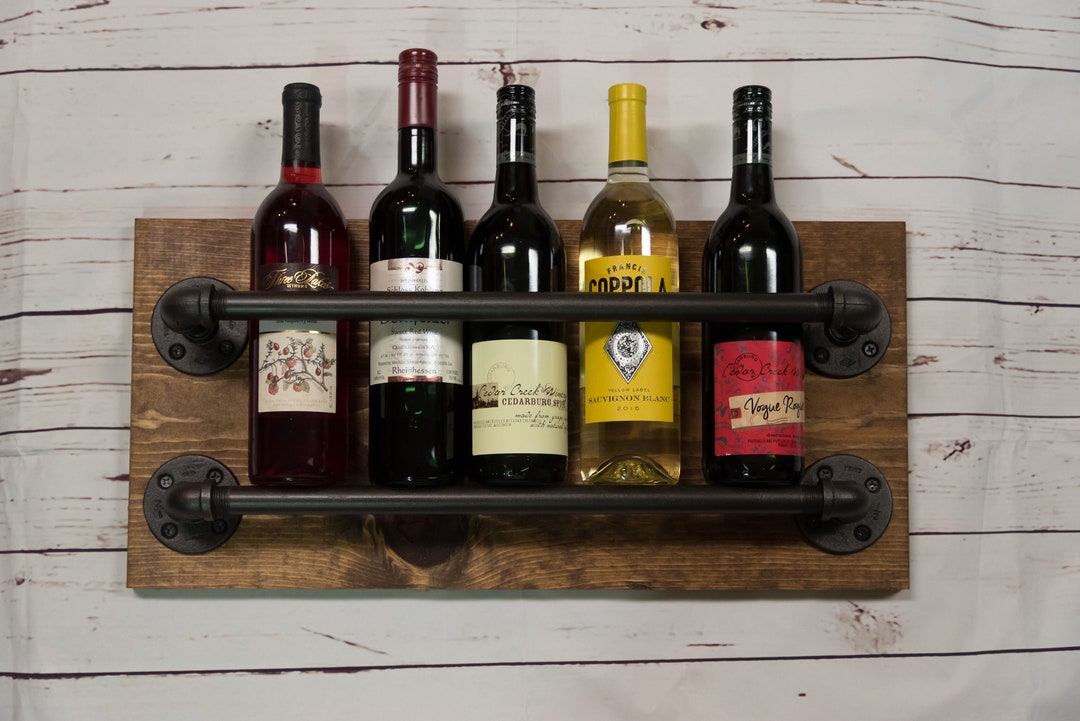 Iron pipe wine rack new arrivals