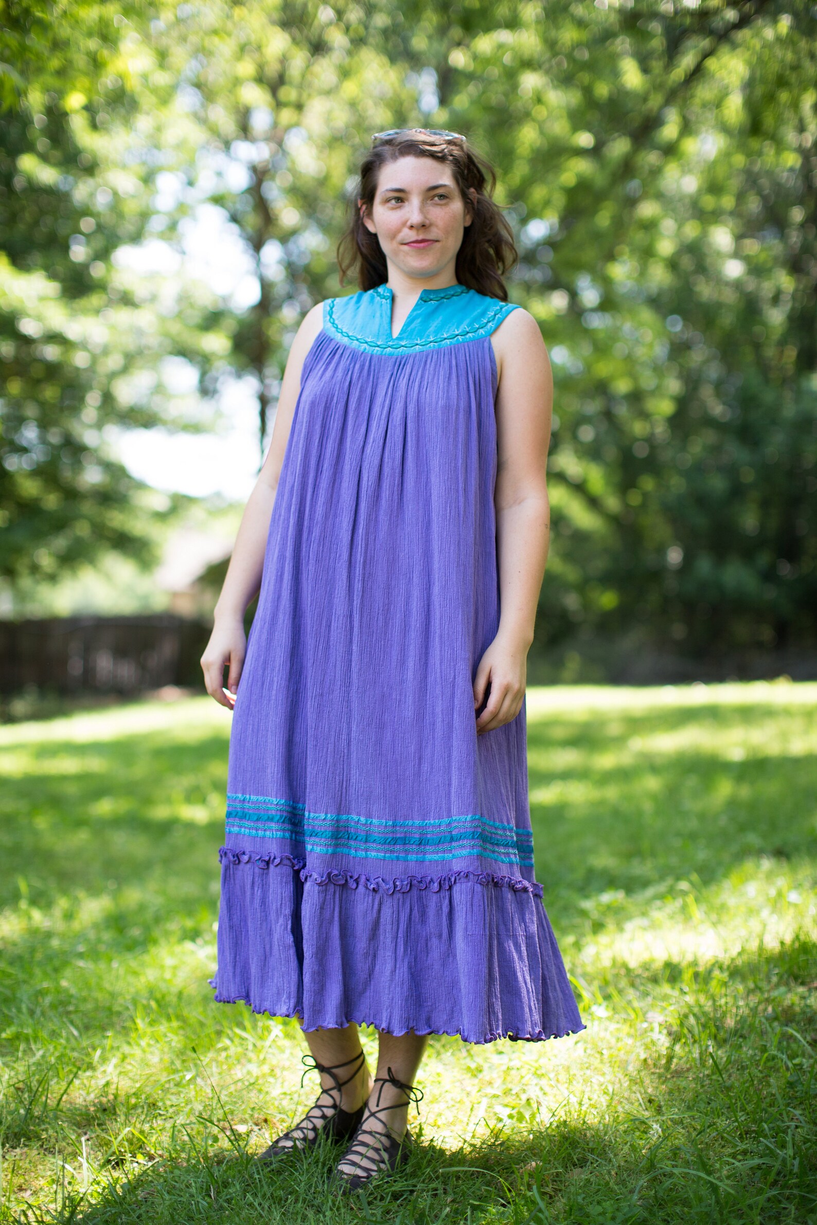 1960s 1970s Jobea Cotton Gauze Guad Jal Mexican Dress | Etsy