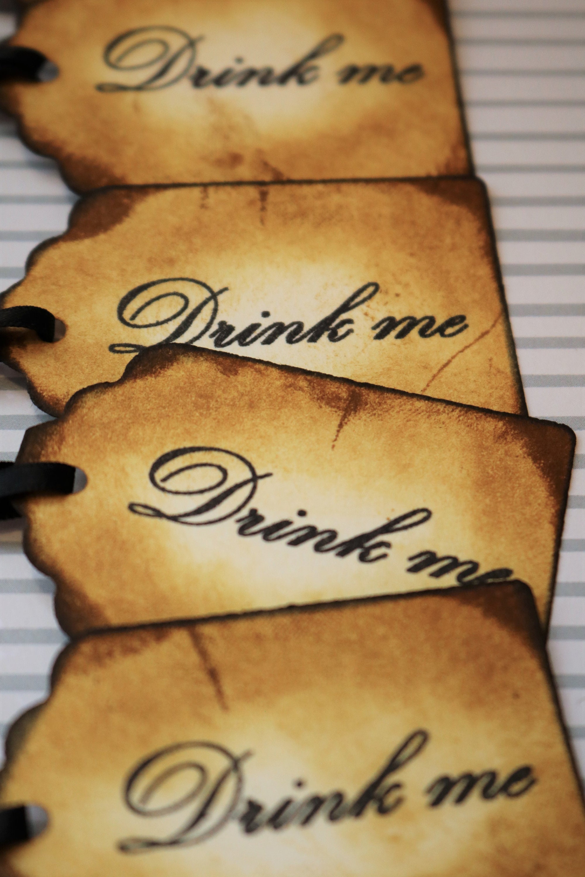 Drink Me Tags/alice in Wonderland Decorations/mad Hatter Tea | Etsy