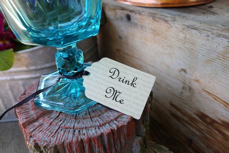 15 Drink Me Tags/alice in Wonderland Tea Party/mad Hatter | Etsy