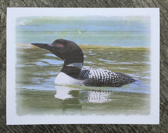 Loon Note Cards - Boxed Set of Blank Note Cards; Notecards with Loon Photo; Lake Note Cards; Loon Note Card Set; Blank Note Card Set in Box