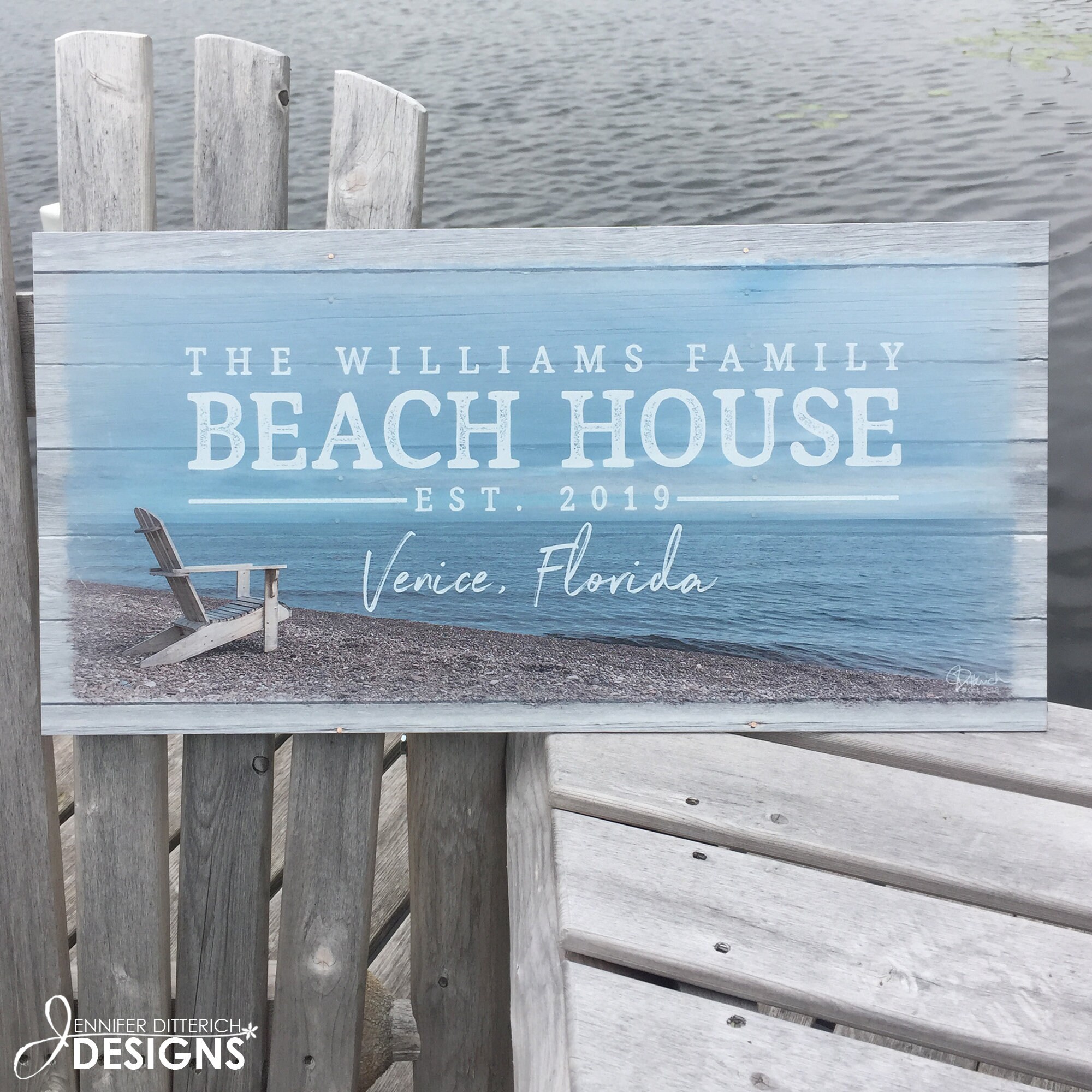 Personalized Outdoor Beach House Signs