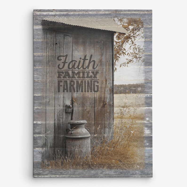 Faith Family Farming Canvas Print image 3