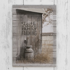 Faith Family Farming Canvas Print image 1