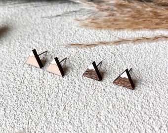 Hypoallergenic Mountain Stud Earrings - Camping Studs - Hiking Gift - Outdoor Themed Earrings