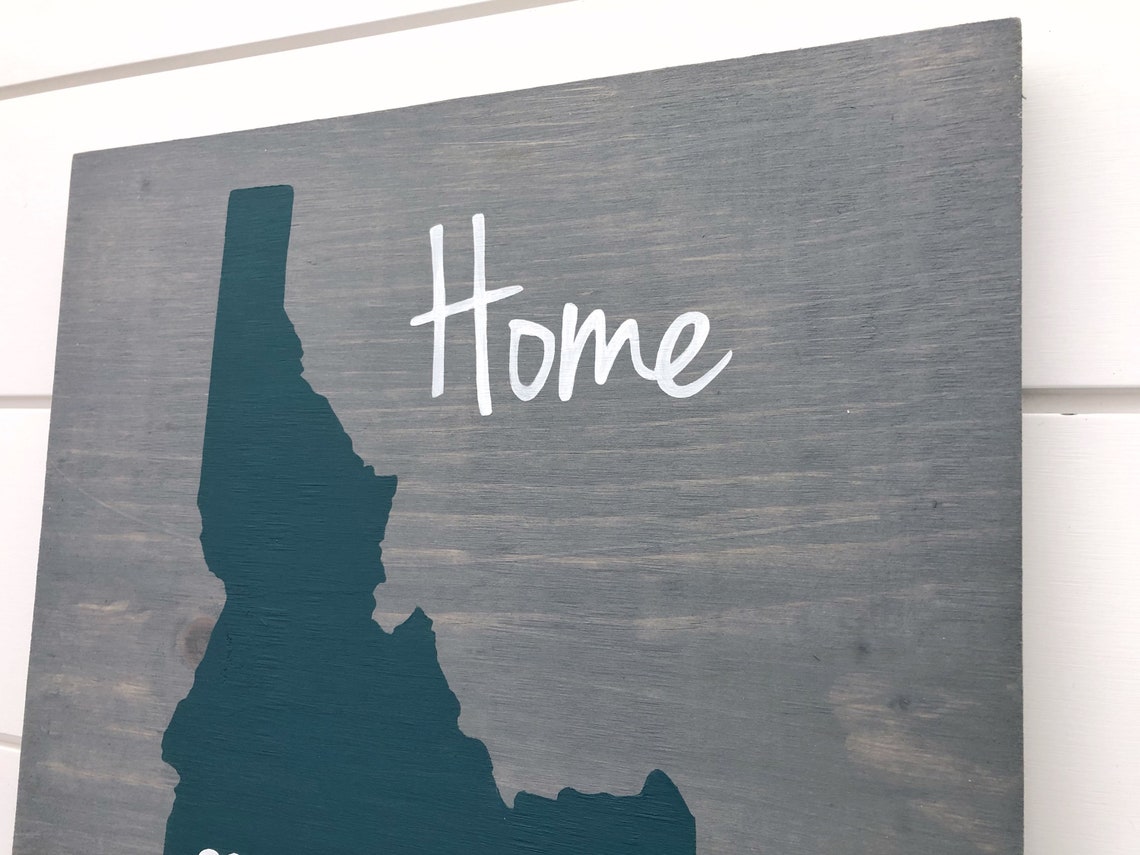 Idaho Home Sign Idaho Wall Decor Idaho Wall Art Moving Etsy