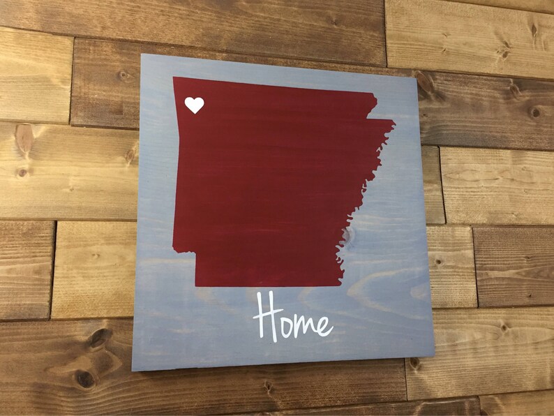 Arkansas Home Sign Arkansas Wall Art Arkansas Gift Etsy