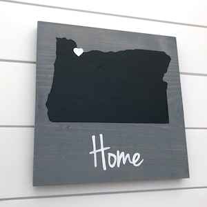 Oregon Home Sign | Oregon Wall Art | Oregon Wall Decor | Oregon Gift | Wood State Sign | Custom Sign | Wood Wall Decor