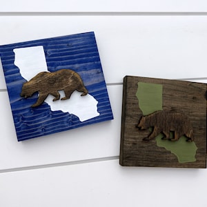 California Sign - California Gift - California Bear Art - Moving Away Gift