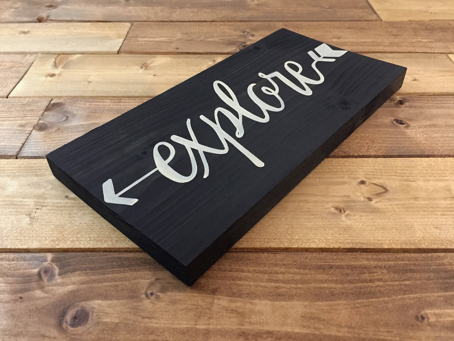 Sign set Explore Wood Signs Travel Wall Decor Adventure Etsy