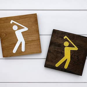 Painted Golf Sign | Golfing Wall Decor | Park Recreation Signs | Outdoor-Themed Gift | Golf Gift | Vacation Home Decor | Gift for Dad