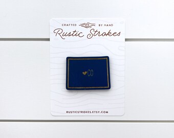 Pick Colors Colorado Wood Magnet | Home State Gift | Colorado Gift | Stocking Stuffer | New Home Gift