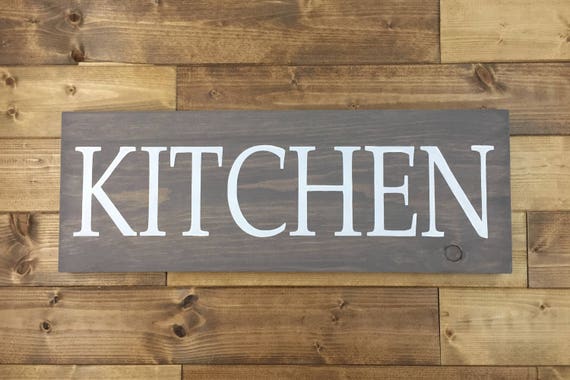 Kitchen Sign Large Kitchen Sign Painted Kitchen Wall Etsy