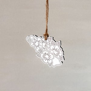 Hawaii State Flower Wood Ornament | Wooden Christmas Ornaments | New ...