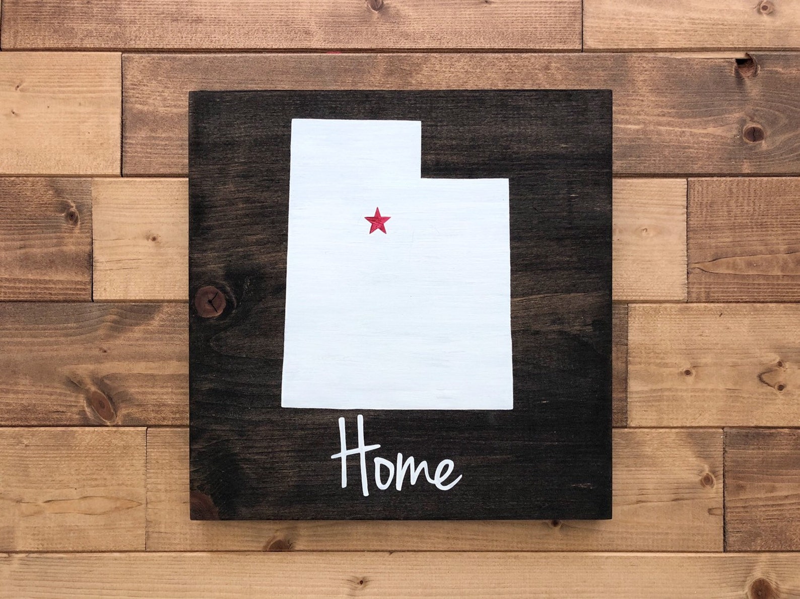 Utah Home Sign Utah Wall Art Custom Gift Utah Gift Etsy
