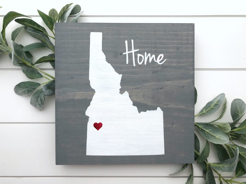 Idaho Home Sign Idaho Wall Decor Idaho Wall Art Moving Etsy