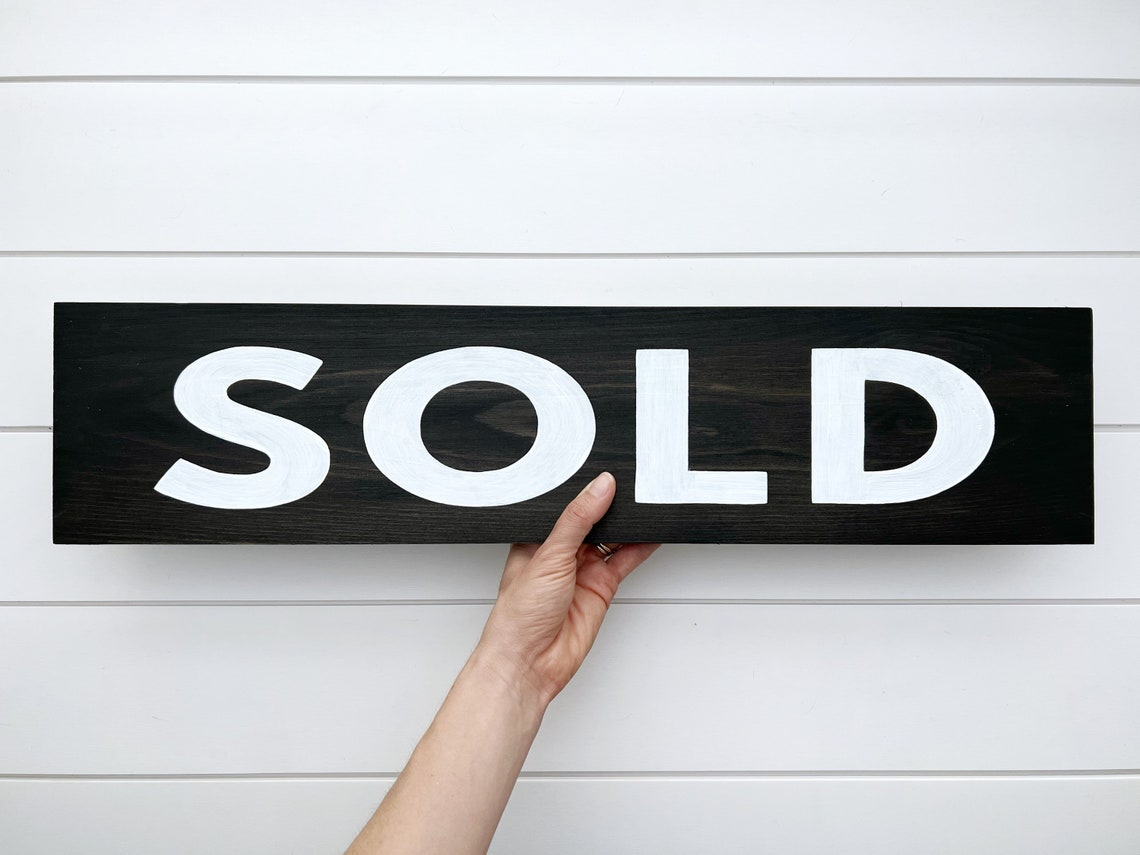 SOLD Sign Realtor Sold Sign New Home Photo Prop Sold - Etsy