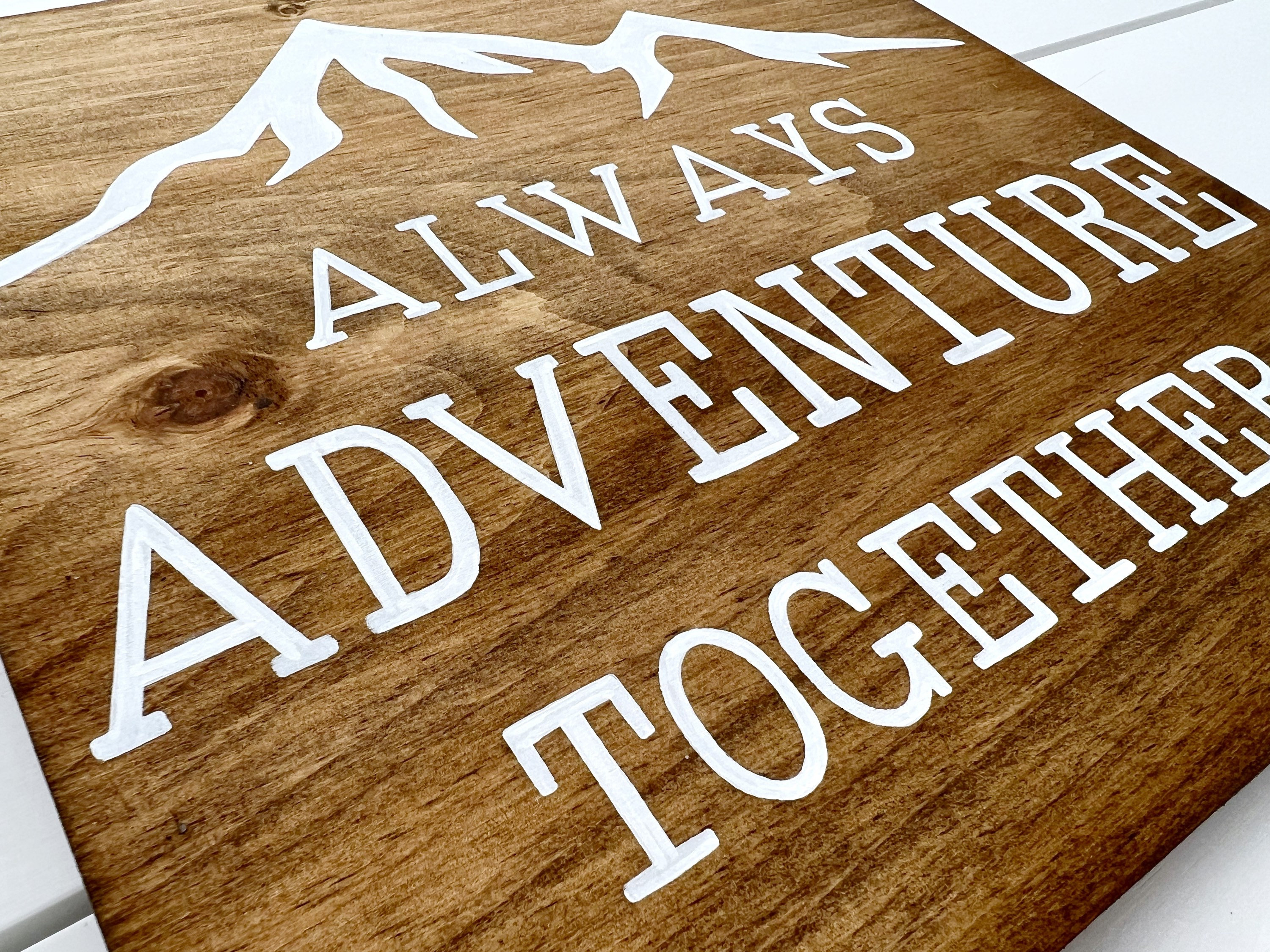 Always Adventure Together Sign - Handcrafted Adventure Decor - Travel ...