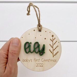 Baby&#39;s First Christmas Ornament | Personalized Christmas Ornament | Personalized Baby Gift | Baby&#39;s First Ornament | Gift for New Parents
