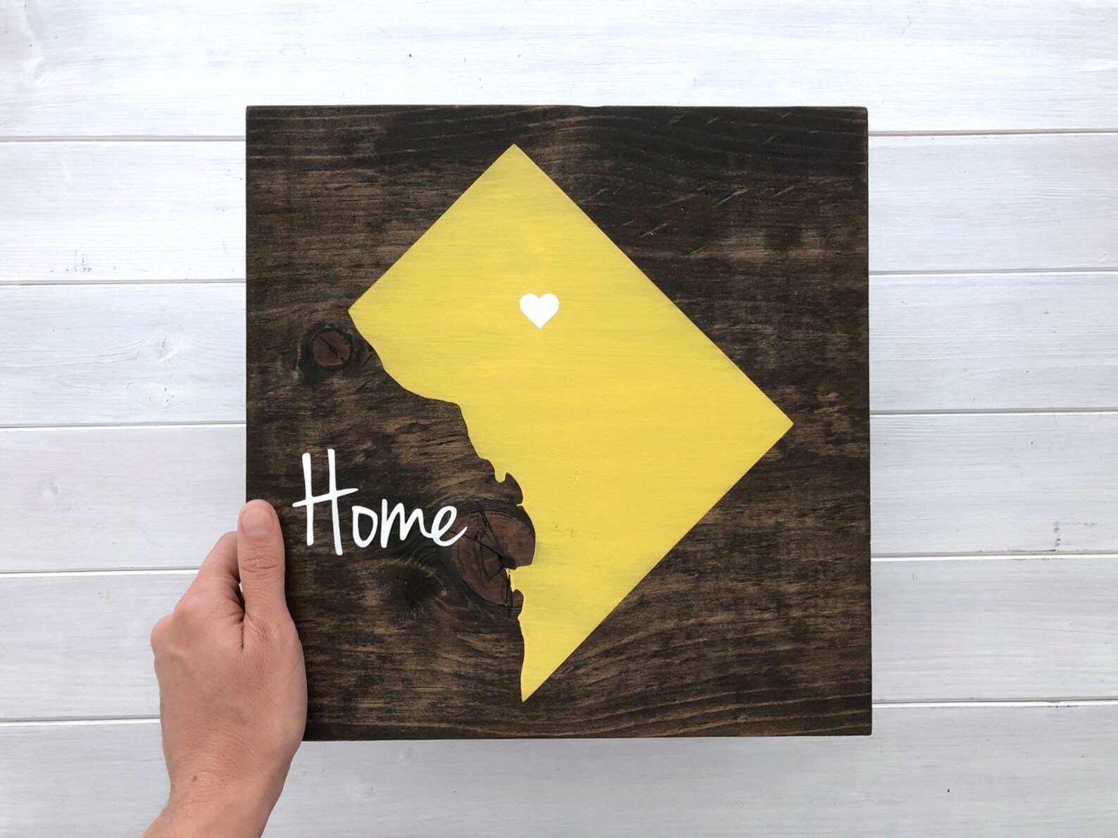 Washington DC Wall Art Washington DC Sign State Wall Art Etsy