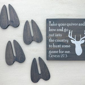 Wooden Deer Tracks | Set of 2 | Deer Footprints | Wood Animal tracks | Deer Nursery Decor | Deer Wall Art | Bild 12