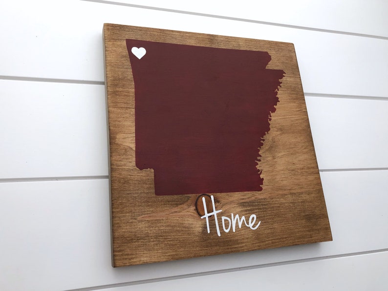 Arkansas Home Sign Arkansas Wall Art Arkansas Gift Etsy