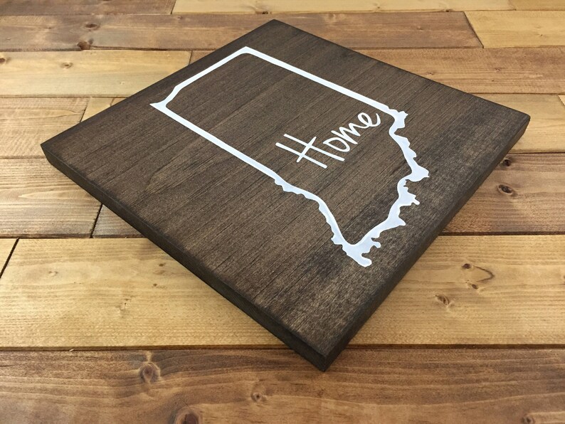 Indiana Home Sign Indiana Wall Decor Indiana Wall Art Etsy