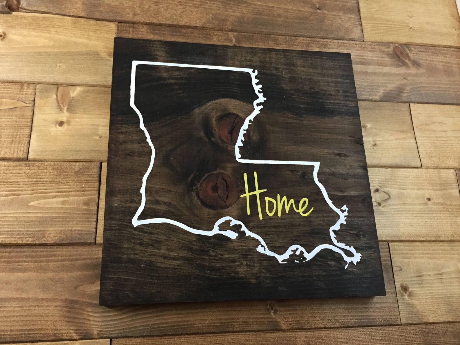 Louisiana home sign Louisiana gift Louisiana wall art Etsy