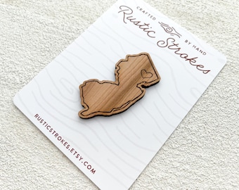 New Jersey Wood Magnet | Home State Gift | New Jersey Gift | Stocking Stuffer | Graduation Gift |