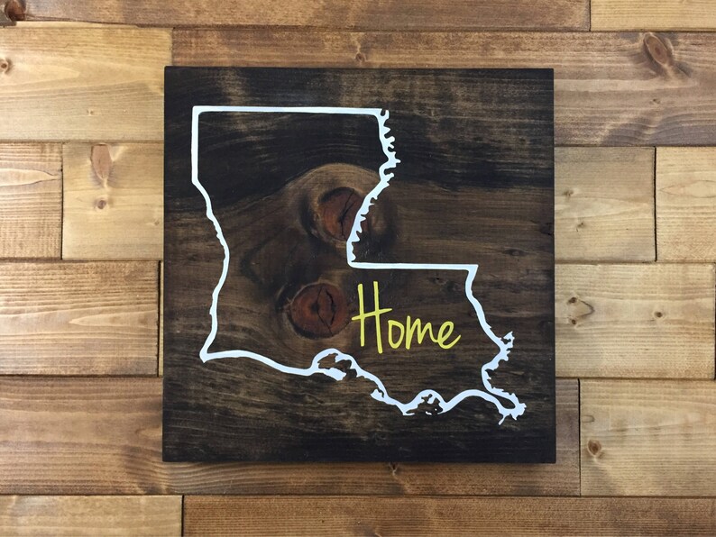 Louisiana Home Sign Louisiana Gift Louisiana Wall Art Etsy