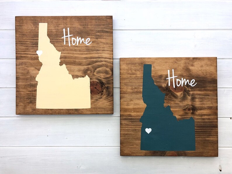 Idaho Sign Idaho State Sign Idaho Home Idaho wall decor Etsy