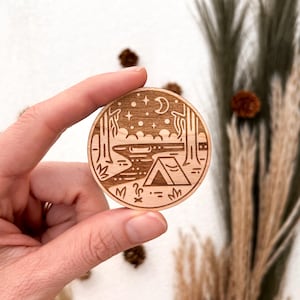 Camping Wood Magnet - Outdoorsy Gift - Camping Gift - Parks Magnets