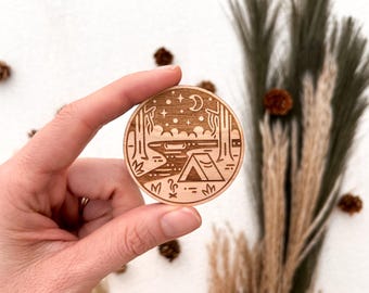 Camping Wood Magnet - Outdoorsy Gift - Camping Gift - Parks Magnets