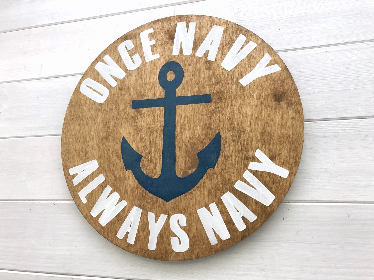 Navy Sign Once Navy Always Navy Navy gift Navy Decor Naval Etsy